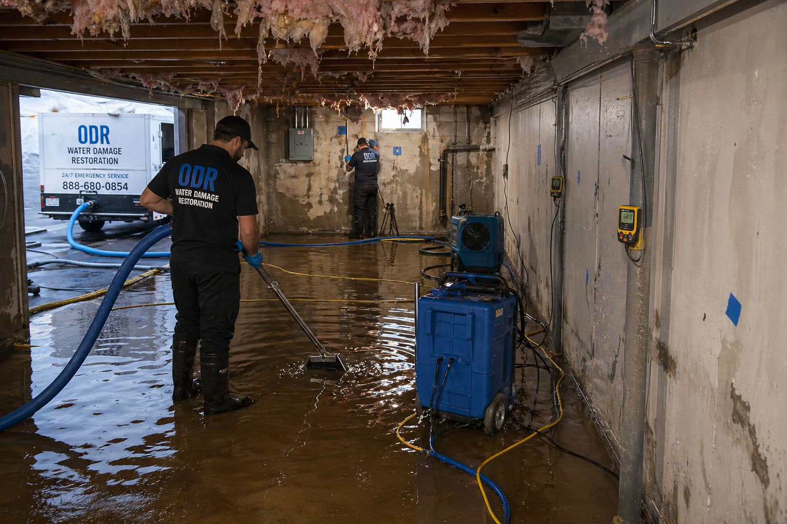 Basement Flood Cleanup